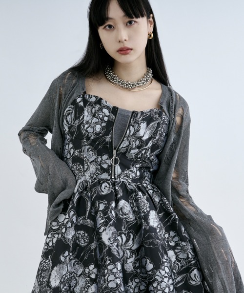 Ezick エジック Paisley jacquard チュニックキャミブラウス Pick up item】 ◯ Paisley jacquard チュニックキャミブラウス