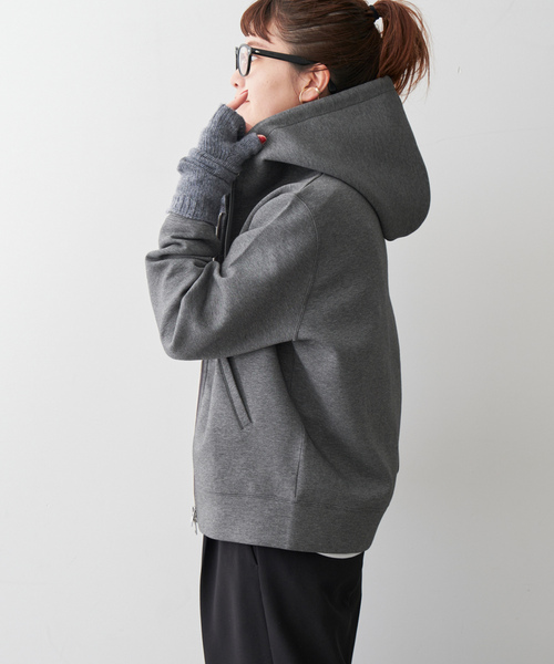 Spick & Span フード付きパーカー グレー Spick＆Span 「Spick & Span」 ジップアップパーカー FREE