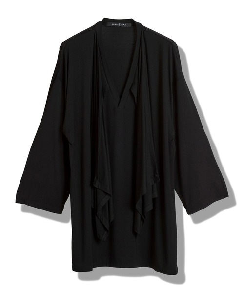 ノーアイディー（NO ID．）/フリルストールディープV/N−Tシャツ NO ID.（ノーアイディー） tシャツ 「NO ID.」Frill Stole Deep V-Neck