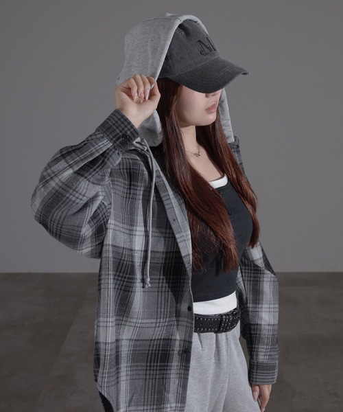 apres jour mignon（アプレジュールミニョン） ブラウス シャツ フード