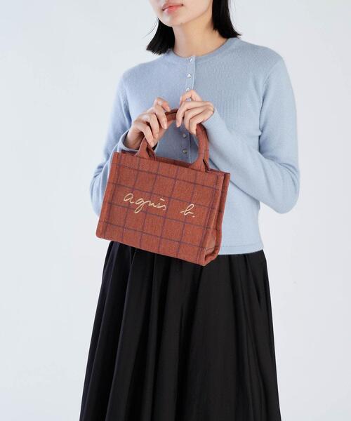 agnes b.（アニエスベー） トートバッグ チェック スモール トート