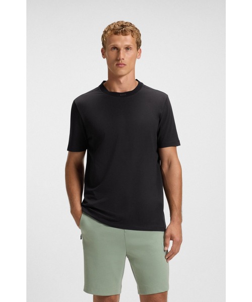 tシャツ ストレッチコットン Tシャツ ロゴネック メンズ