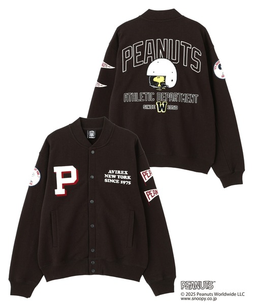 AVIREX（アヴィレックス） カーディガン × PEANUTS」SWEAT CARDIGAN
