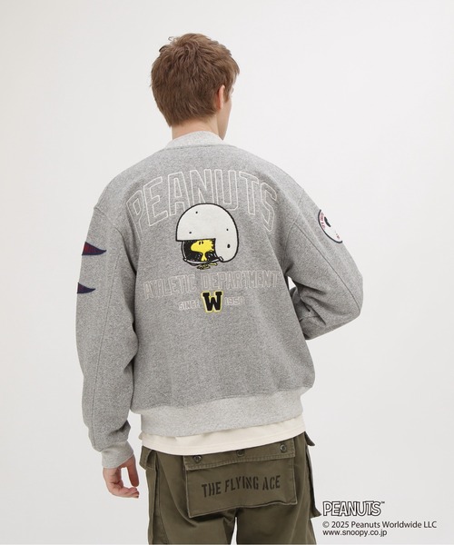AVIREX（アヴィレックス） カーディガン × PEANUTS」SWEAT CARDIGAN