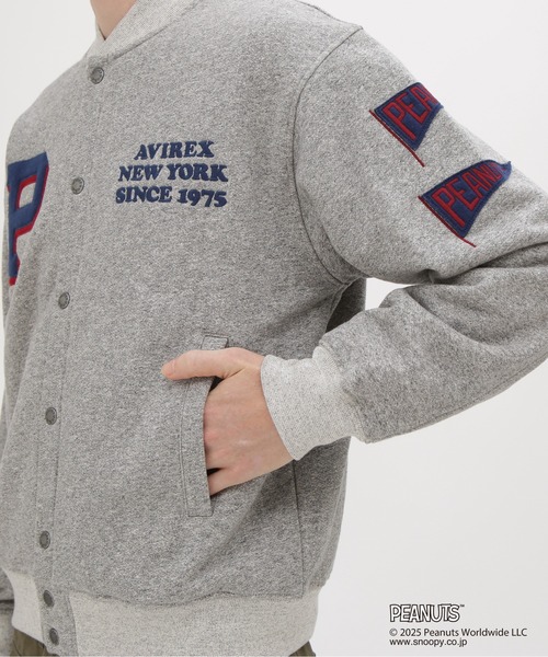 AVIREX（アヴィレックス） カーディガン × PEANUTS」SWEAT CARDIGAN