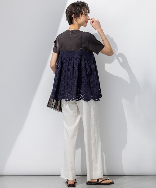 「23区」 パンツ 44 グリーン レディース_画像7
