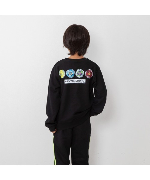 BBLD スウェット　ベイブレード　XLサイズ　新品未開封　ブラック トレーナー BEYBLADE X 長袖トレーナー 前後シールプリント