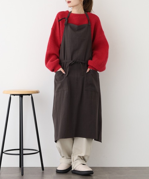 l'atelier Nuuit（アトリエ ヌイ） エプロン ウォッシュドコットン