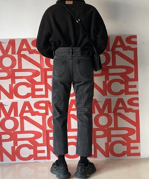 「MASONPRINCE」 デニムパンツ S ブラック メンズ_画像9