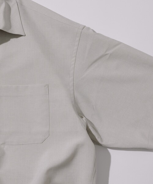 「FREAK'S STORE」 半袖シャツ MEDIUM チャコールグレー メンズ_画像3