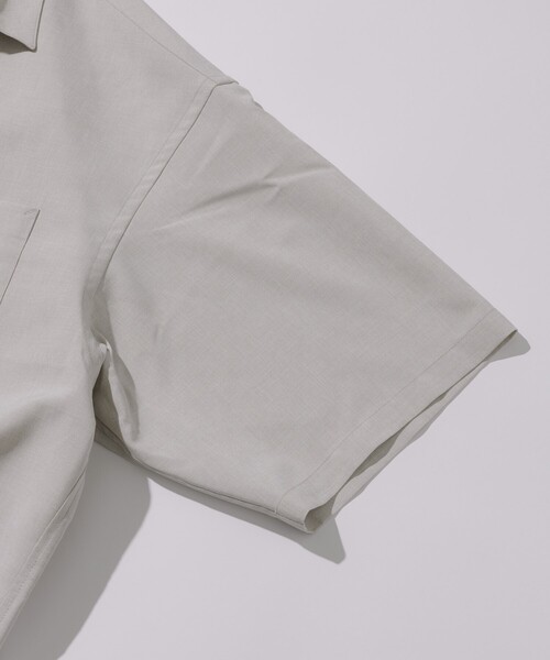 「FREAK'S STORE」 半袖シャツ MEDIUM チャコールグレー メンズ_画像4