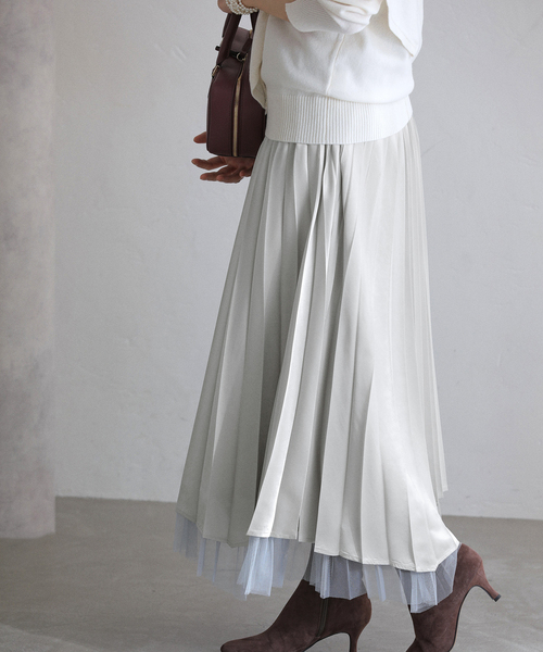 La TOTALITE（ラ トータリテ） スカート 「洗える」ダブル