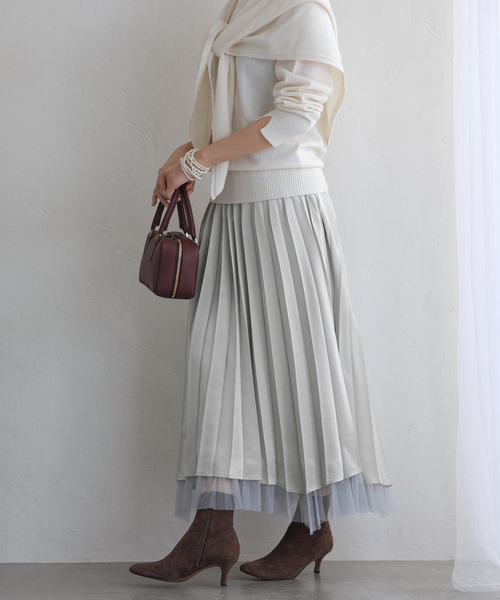 La TOTALITE（ラ トータリテ） スカート 「洗える」ダブル