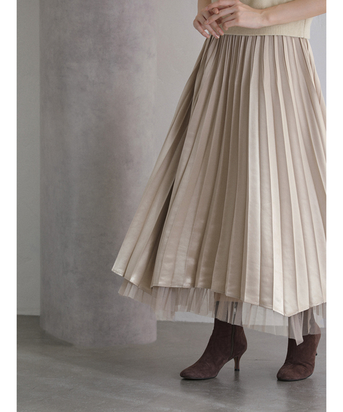 La TOTALITE（ラ トータリテ） スカート 「洗える」ダブル