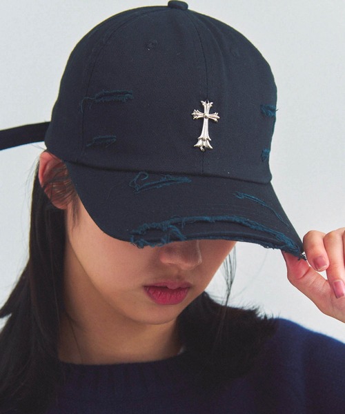 JACKROSE（ジャックローズ） キャップ 帽子 UG-クロスダメージCAP