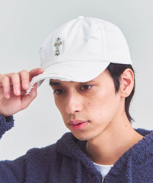JACKROSE（ジャックローズ） キャップ 帽子 UG-クロスダメージCAP