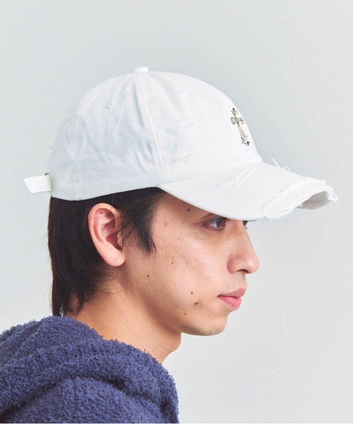 JACKROSE（ジャックローズ） キャップ 帽子 UG-クロスダメージCAP