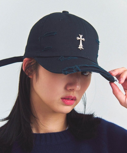 JACKROSE（ジャックローズ） キャップ 帽子 UG-クロスダメージCAP
