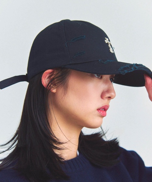 JACKROSE（ジャックローズ） キャップ 帽子 UG-クロスダメージCAP