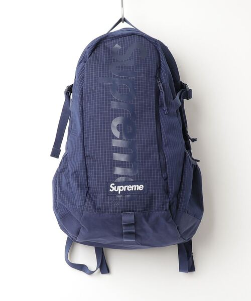 Supreme（シュプリーム） チェック柄リュック - ブルー メンズ