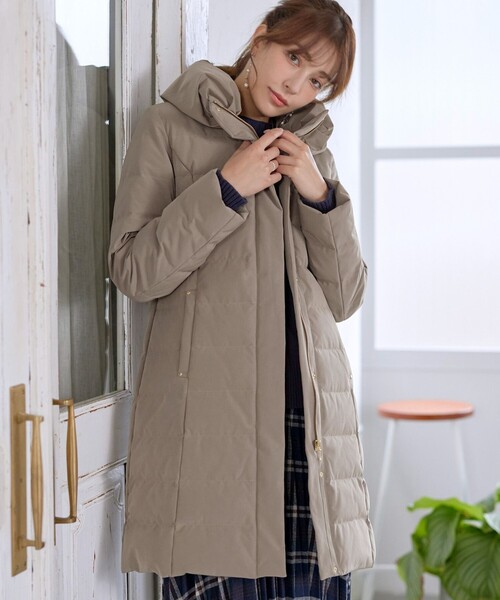 Tiaclasse ダウンコート ダウンジャケット ミドル丈ダウンコート