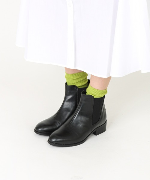 「AcureZ」 ショートブーツ M アイボリー レディース_画像7