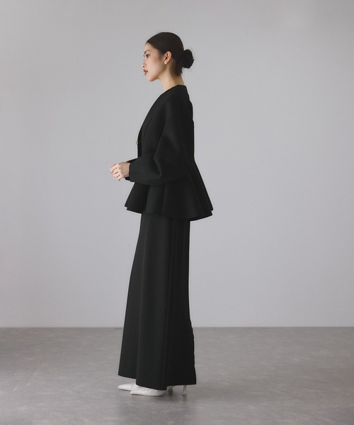 ADAM ET ROPE'（アダムエロペ） カーディガン エッグブローチ付き