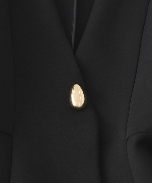 ADAM ET ROPE'（アダムエロペ） カーディガン エッグブローチ付き