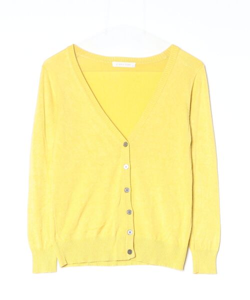 LOWRYS FARM（ローリーズファーム） ニットカーディガン M イエロー