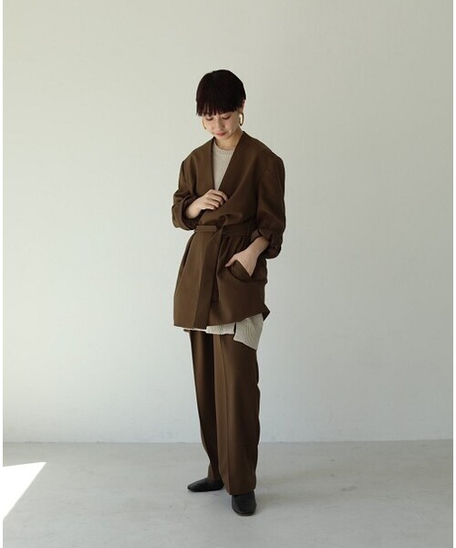 「TODAYFUL」 スラックス 38inch ブラウン レディース_画像2