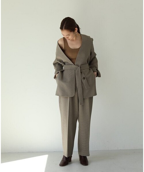 「TODAYFUL」 スラックス 38inch ブラウン レディース_画像4