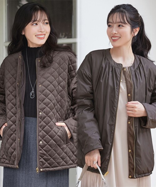 Tiaclasse ブルゾン アウター 「リバーシブル」表裏2WAYベロア
