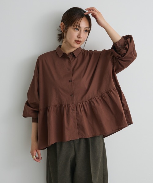 「CRAFT STANDARD BOUTIQUE」 長袖シャツ FREE オフホワイト レディース_画像3