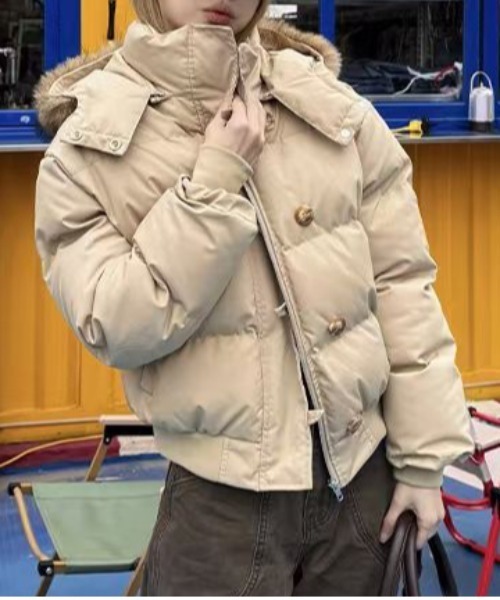 ＆soiree（アンドソワレ） ダウンコート ダウンジャケット ボタン付き