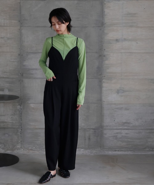 LIAN（リアン） オーバーオール FREE ブラック レディース : ZOZOTOWN