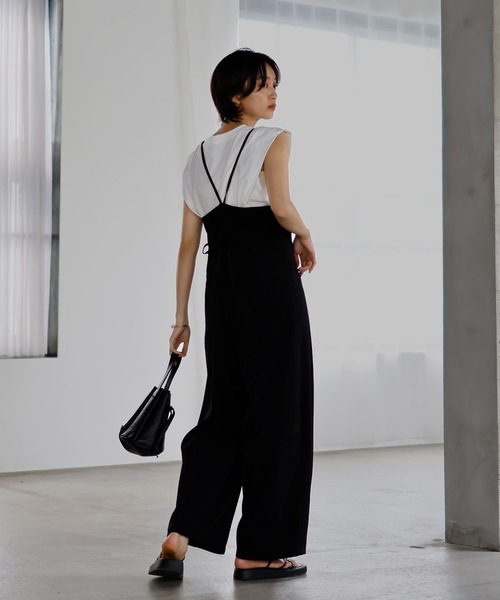 LIAN（リアン） オーバーオール FREE ブラック レディース : ZOZOTOWN