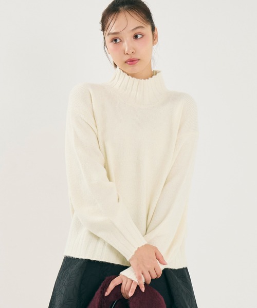 coca（コカ） ニット セーター ボリュームスリーブボトルネックニット