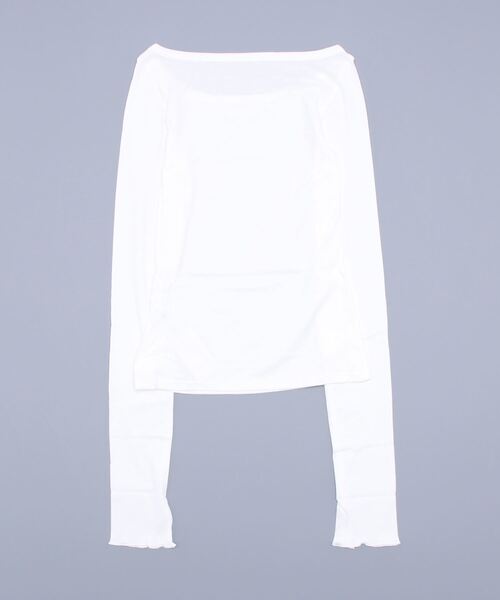 「JUGLANS」 長袖カットソー FREE ホワイト レディース_画像2