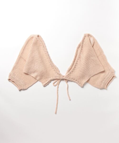 「merry jenny」 ニットカーディガン FREE ピンク レディース_画像2