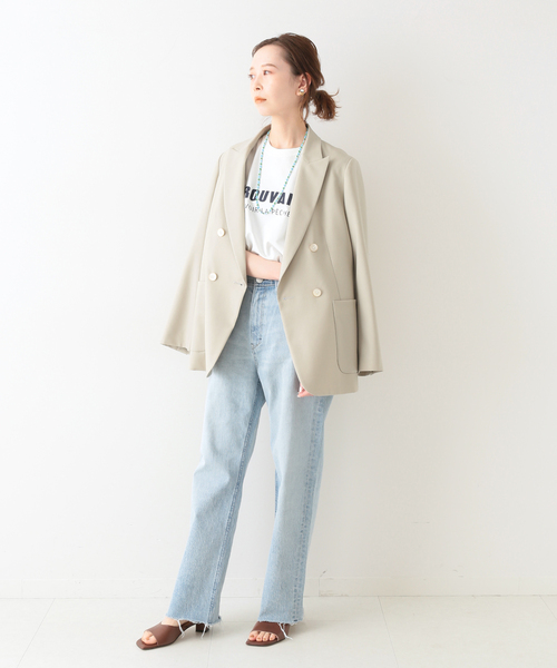 「IENA」 長袖カットソー - ベージュ レディース_画像7