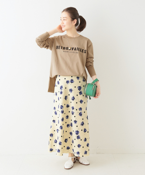 「IENA」 長袖カットソー - ベージュ レディース_画像8