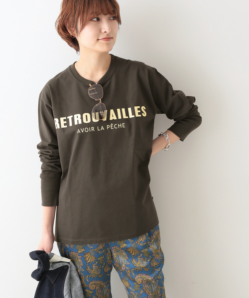 「IENA」 長袖カットソー - ベージュ レディース_画像10