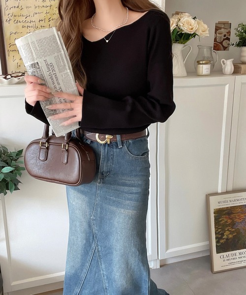 「classicalelf」 長袖ニット X-LARGE レッド レディース_画像7