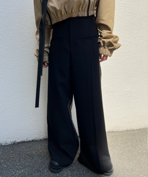 「chuclla」 スラックス L ブラック レディース_画像4