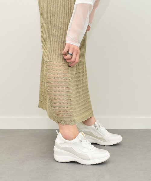 「Round About（Bridget Birkin）」 ローカットスニーカー 23 ホワイト系その他 レディース_画像7