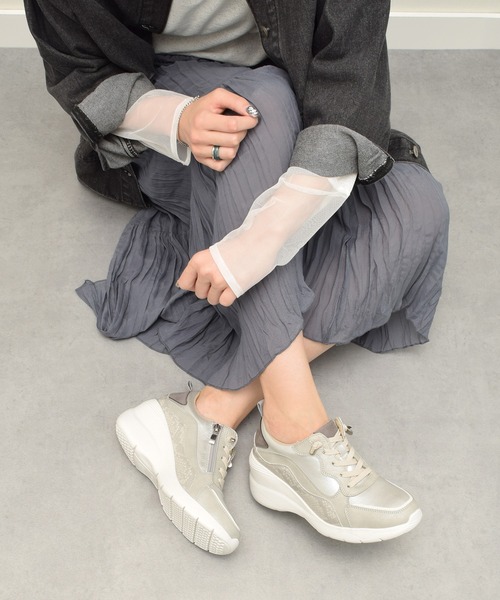 「Round About（Bridget Birkin）」 ローカットスニーカー 23 ホワイト系その他 レディース_画像9