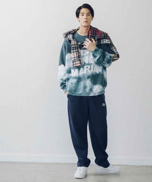 「SILAS」 スウェットカットソー MEDIUM グリーン メンズ_画像4