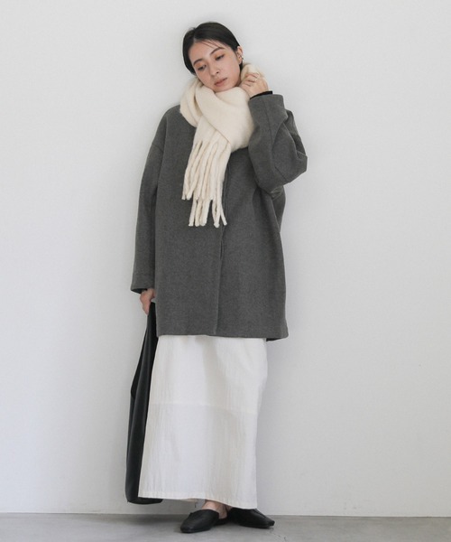 「select MOCA」 マフラー FREE スモークピンク レディース_画像3