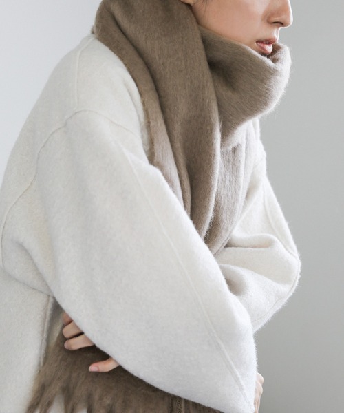 「select MOCA」 マフラー FREE スモークピンク レディース_画像7