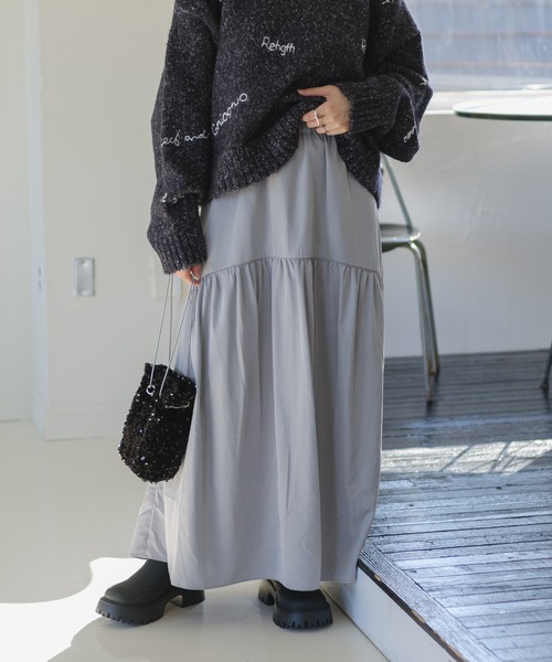 「Kastane」 フレアスカート FREE シルバー レディース_画像8